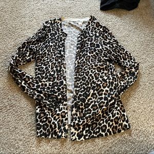 J. Crew cheetah print cardigan